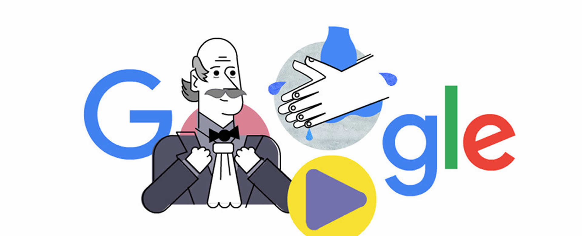 Doodle de Google muestra como lavarse las manos correctamente