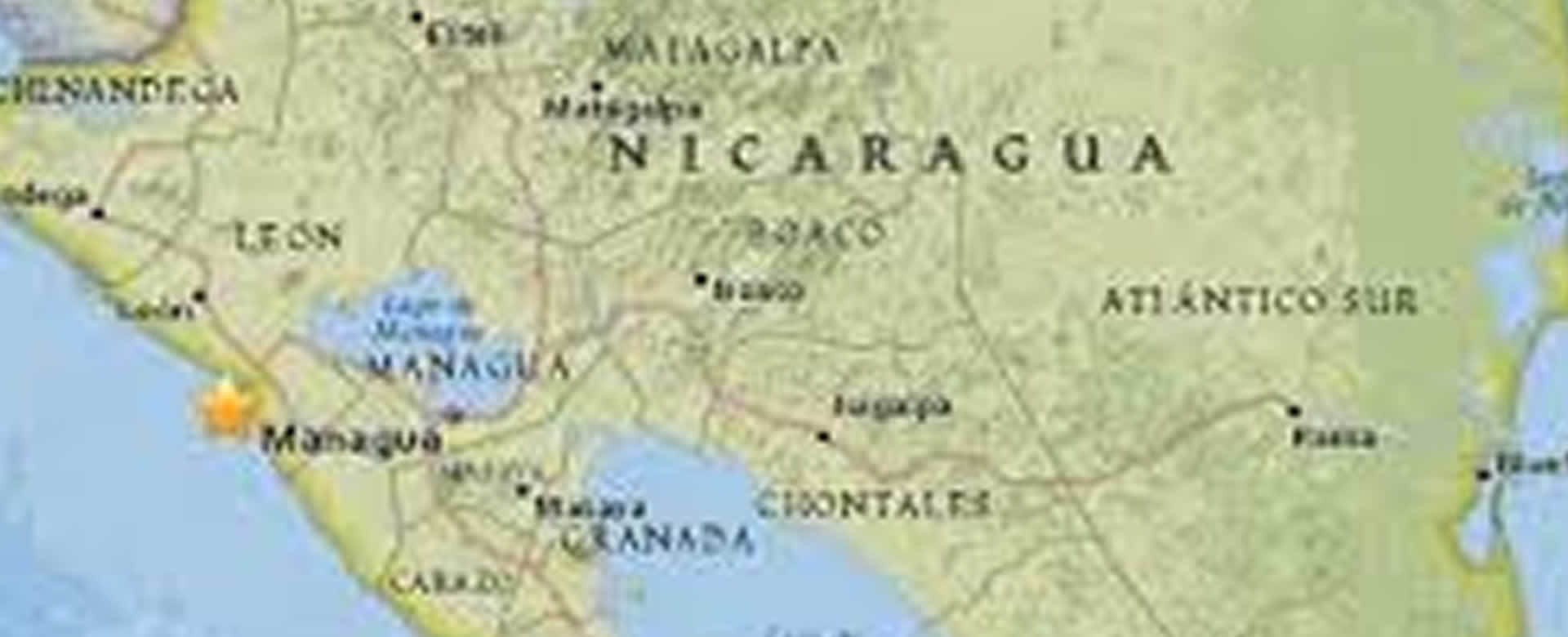 Sismo de magnitud 5.0 sacude las costas del pacifico de nicaragüense