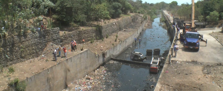Limpieza de micropresa en Managua
