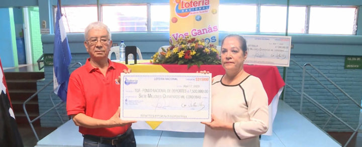 Lotería Nacional entrega 7 millones 500 mil córdobas al MIFAN