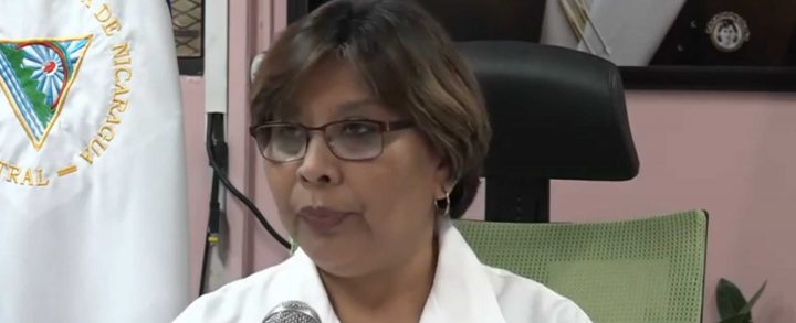 Doctora Martha Reyes, Ministra de Salud de Nicaragua.