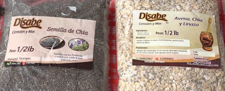 Cereales Disabe, nutritivos y deliciosos para la alimentación nicaragüense