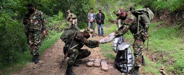 Ejército incauta 62 tacos de marihuana en puesto fronterizo con Honduras