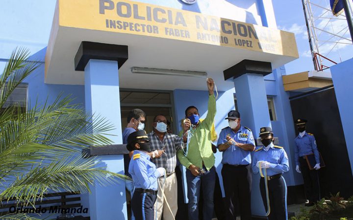 Familias de La Conquista, Carazo más seguras con la nueva estación policial 