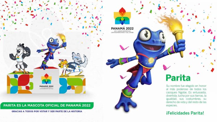 "Parita" mascota oficial de los Juegos Centroamericanos Panamá 2022