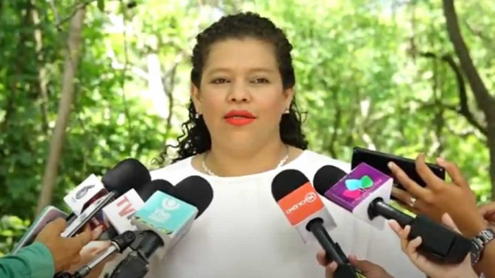 Ministra de MARENA Sumaya Catillo.
