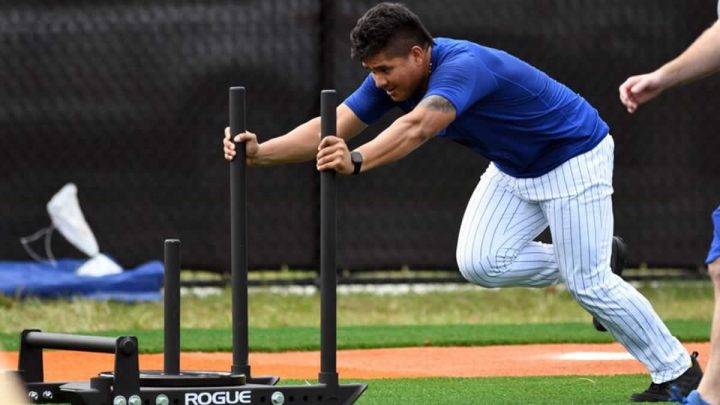 Erasmo Ramirez entrenando con los Mets
