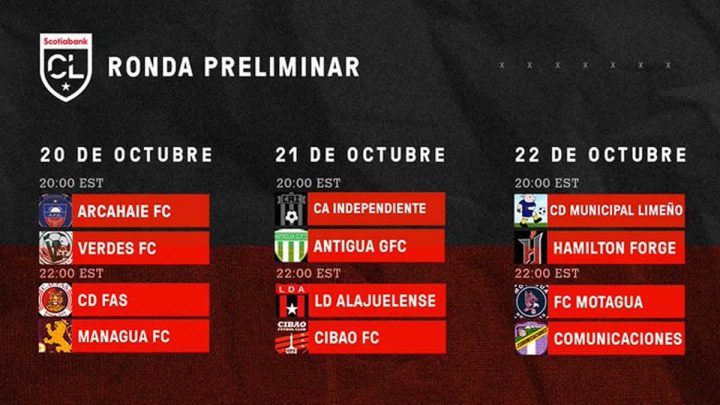 Managua FC y Real Estelí ya tienen fecha y hora para sus partidos en Liga Concacaf