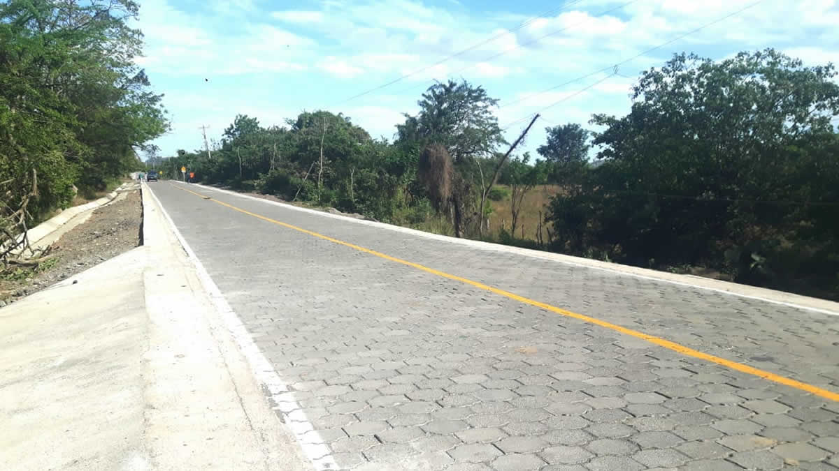 MTI inaugura 4 kilómetros de adoquinado en empalme Cosigüina – Mechapa
