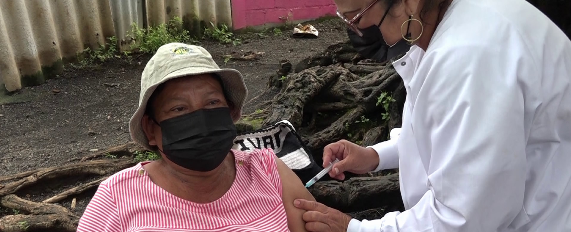 Ticuantepe comunidad Las Enramadas se inmuniza contra la Covid19